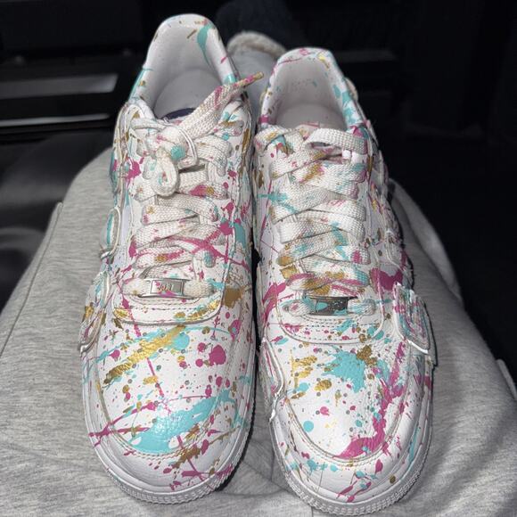 Sz 9.5 - Cactus Plant Flea Market x Nike Air Force 1 Prem 2024 Low White Custom main image 7